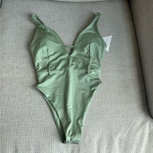 Green One Piece Swimsuit